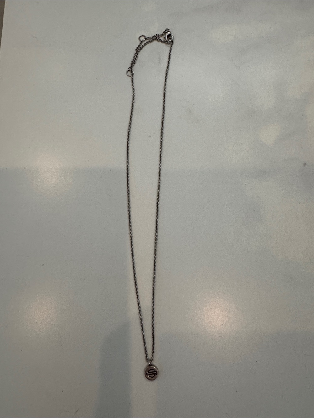 Harley-David Sterling Silver Pendant Necklace - Silver